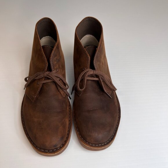 Clarks Boot Men 9.5 BushAcre 2 Leather Lace Up Ankle Chukka Work Party Core Ex main image 6